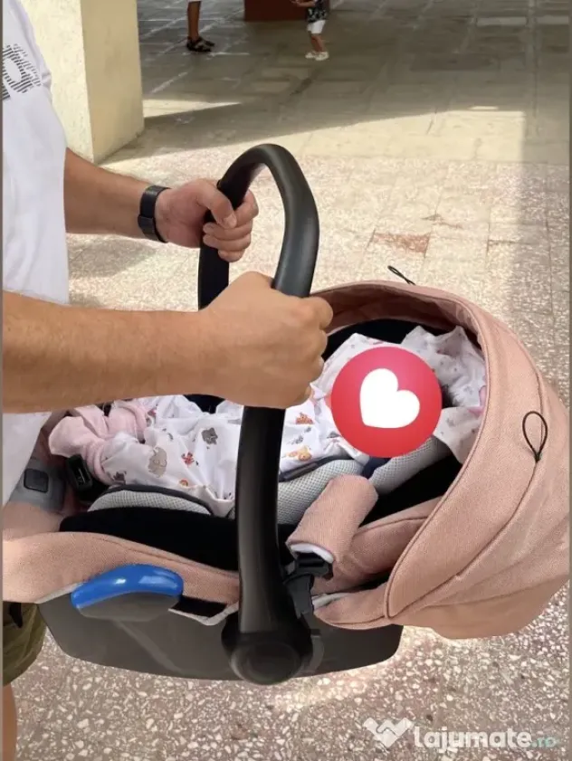 Carucior bebe Adamex Porto Roz 3 in 1