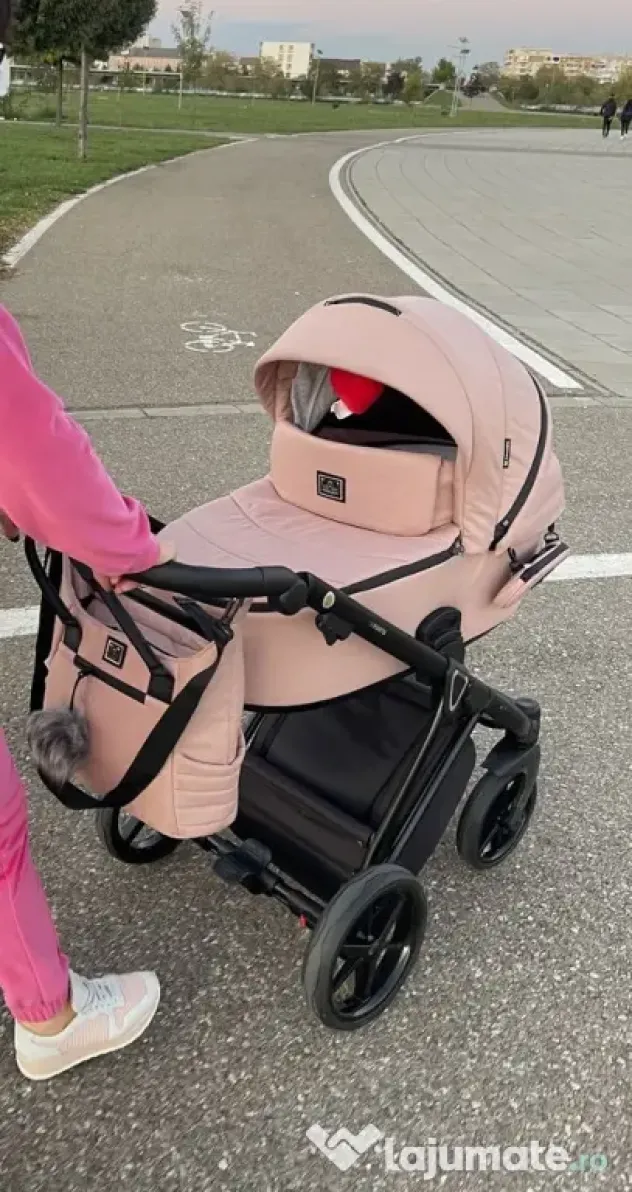 Carucior bebe Adamex Porto Roz 3 in 1
