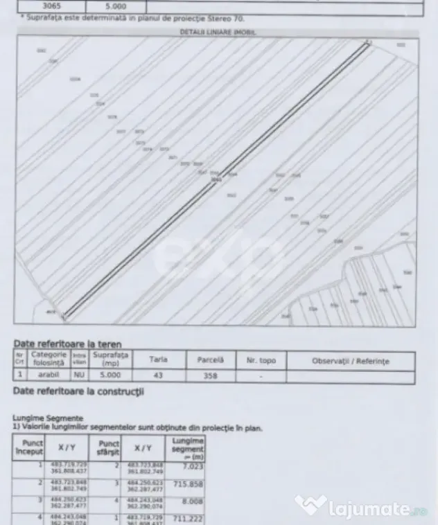 Teren agricol extravilan de vânzare – 22.960 mp – Măre