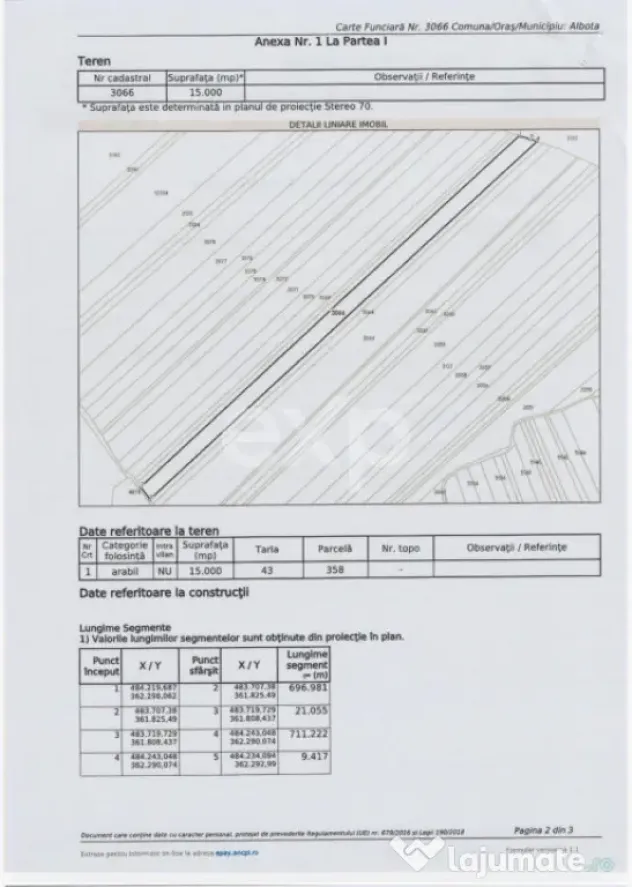 Teren agricol extravilan de vânzare – 22.960 mp – Măre