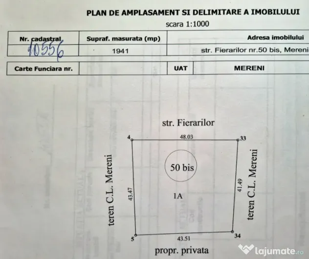 Persoana fizica vând Casa batraneasca si anexe– Mereni, CTA