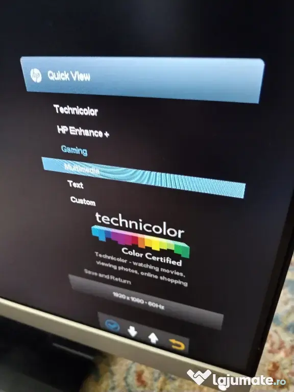 Monitor led ips hp pavilion 24cw