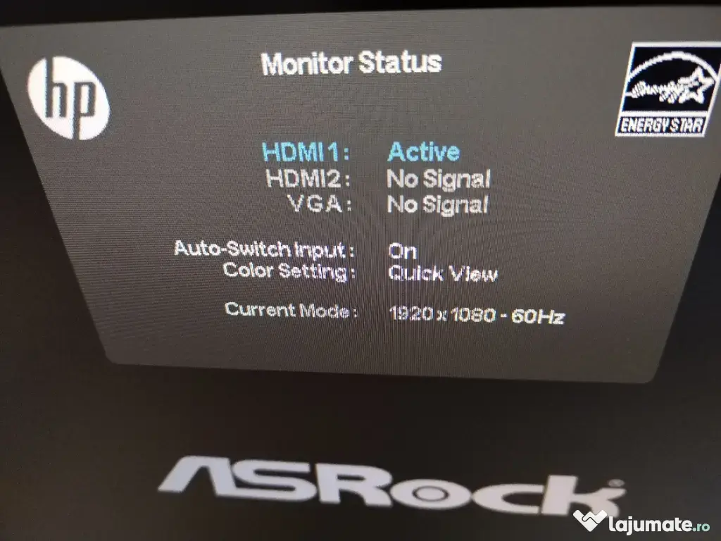 Monitor led ips hp pavilion 24cw
