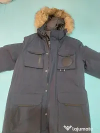 Geacă iarnă bărbați Parka SMOG, Mărimea S, Bleumarin (Dark Blue)