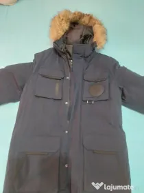Geacă iarnă bărbați Parka SMOG, Mărimea S, Bleumarin (Dark Blue)