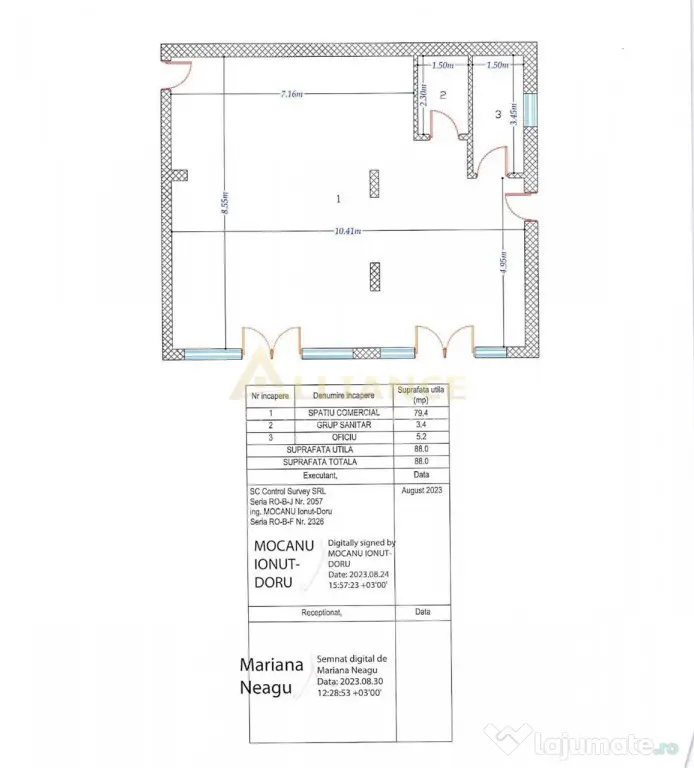 Spatiu Comercial 88 mp Strada Postalionului 2 Parcari Inclus