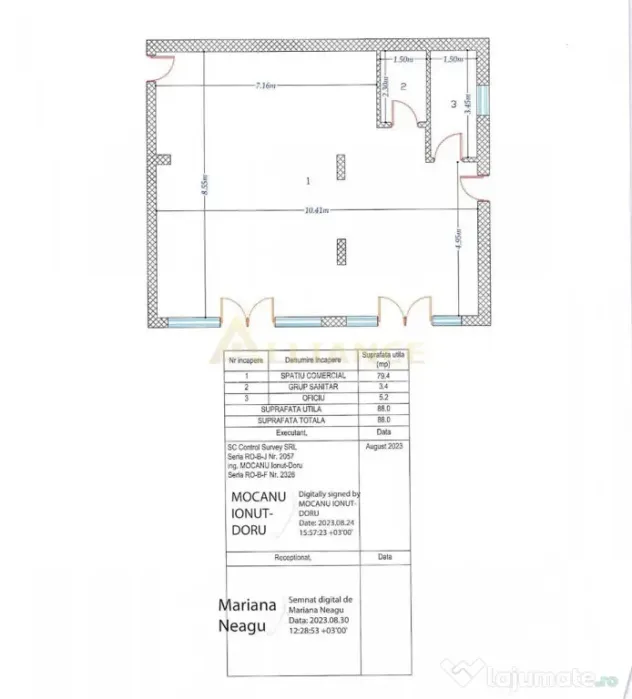 Spatiu Comercial 88 mp Strada Postalionului 2 Parcari Inclus