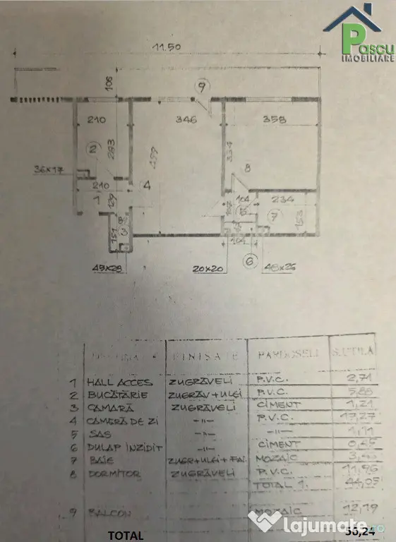 Apartament 2 camere Brancoveanu, apropiere metrou, confort I, 56 mpc