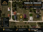Palazu Mare Teren Intravilan 456 mp Deschidere 17,80 ml U 
