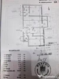 Vanzare apartament trei camere Micro 17 