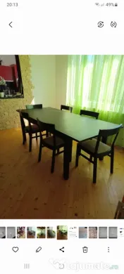 Masa extensibila +scaune 
