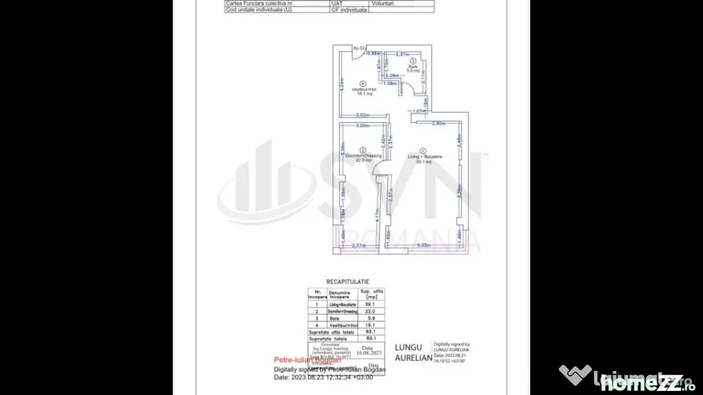 Apartament premium de - 83 mp complet mobilat - Pipera