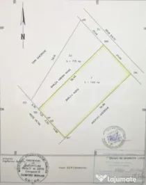 Teren pentru casă – 775 mp, deschidere 20,66 m la DN72 ??