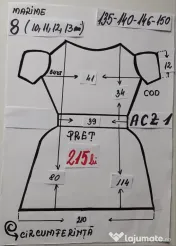 Rochita Alba ca zapada pentru copii 8-13 ani