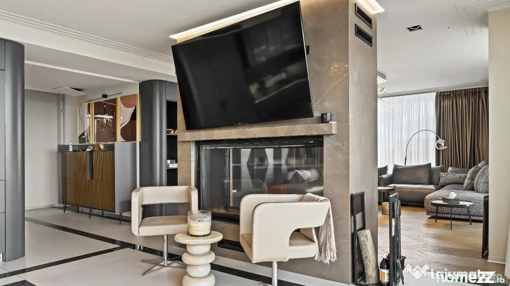 Penthouse 5 camere lux cu 3 parcari Pipera
