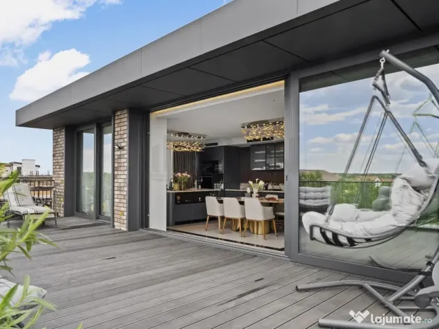 Penthouse 5 camere lux cu 3 parcari Pipera