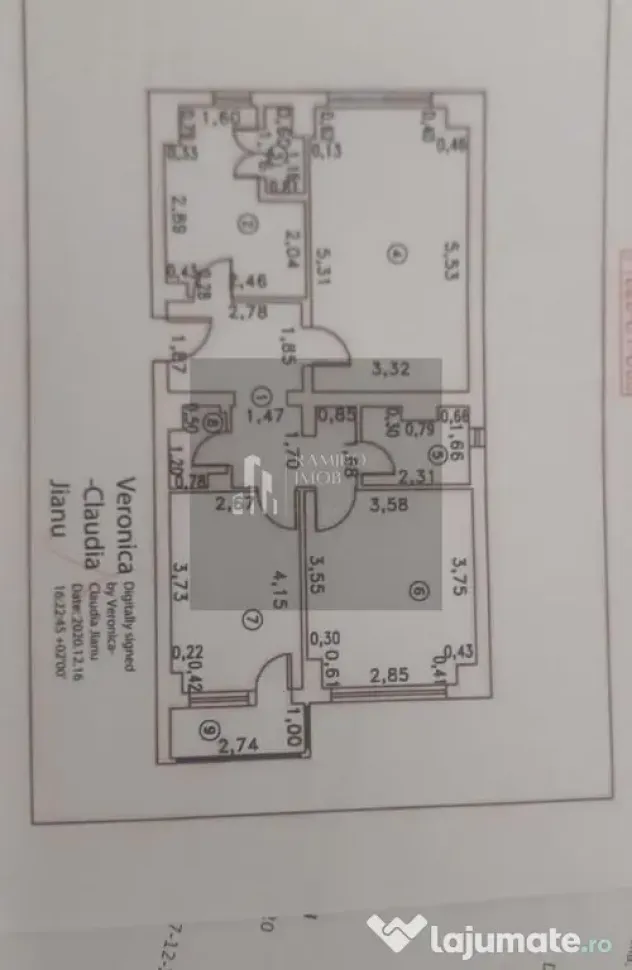 Apartament 3 camere decomandat Brail / Calea Calarasilor
