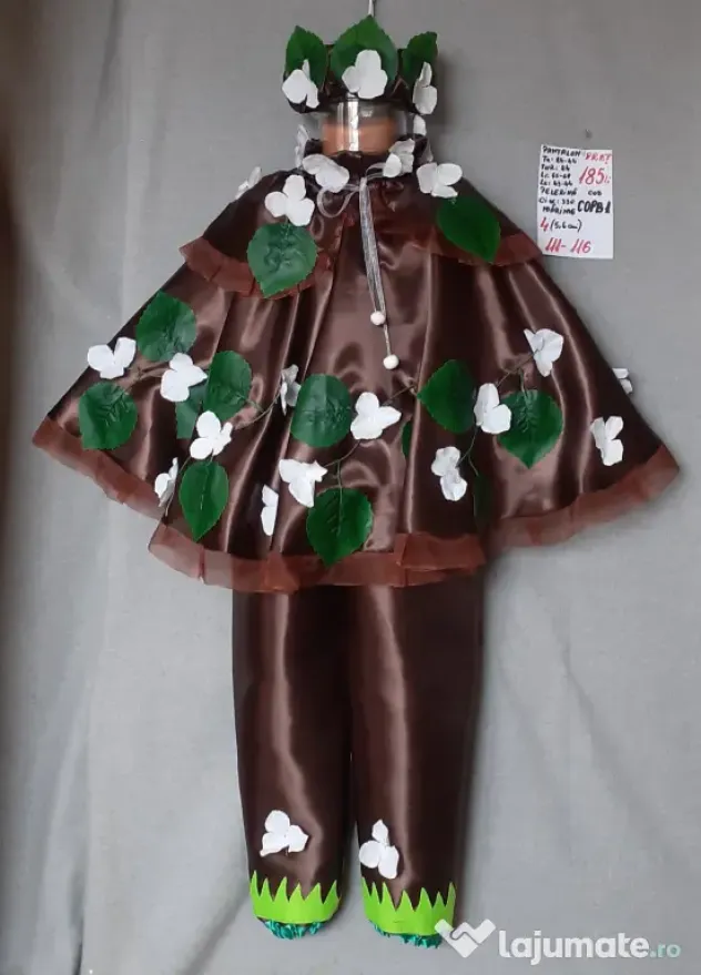 Costum Copac cu frunze si cu flori pentru copii,195 lei