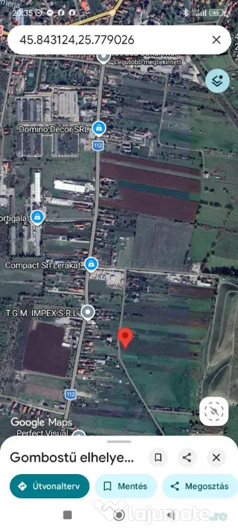 De vânzare teren extravilan la Sfântu Gheorghe