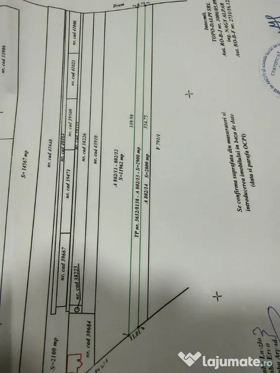 De vânzare teren extravilan la Sfântu Gheorghe