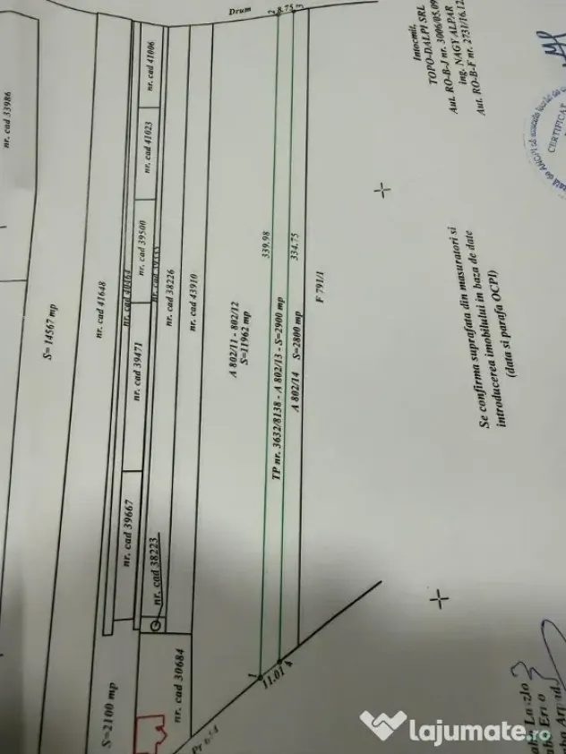 De vânzare teren extravilan la Sfântu Gheorghe