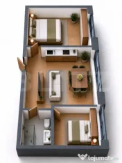 Apartament cu C.F. 3 camere in bloc nou, Mărăști