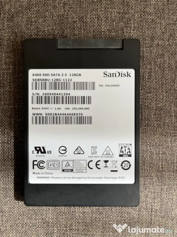 SSD SanDisk X400 128GB SATA III 2.5 inch