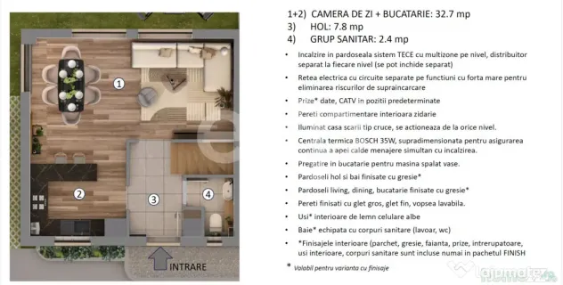 Duplex Premium | 145 mp utili | Curte 90 mp | 4 băi | Otope