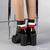 Botine scurte cu toc 