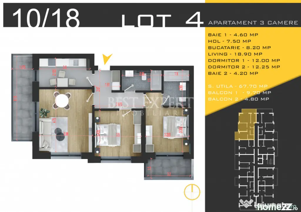 3 Camere Direct Dezvoltator | Parcare inclusa | Finisaje Pre - Bucuresti (Bucuresti-Ilfov)