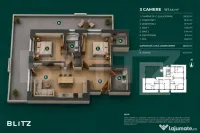 Apartament 3 camere \ Gradina 102 mp \ Bloc Nou \ Buna Ziua 