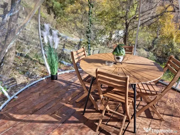 cabana de închiriat cu ciubar jacuzzi