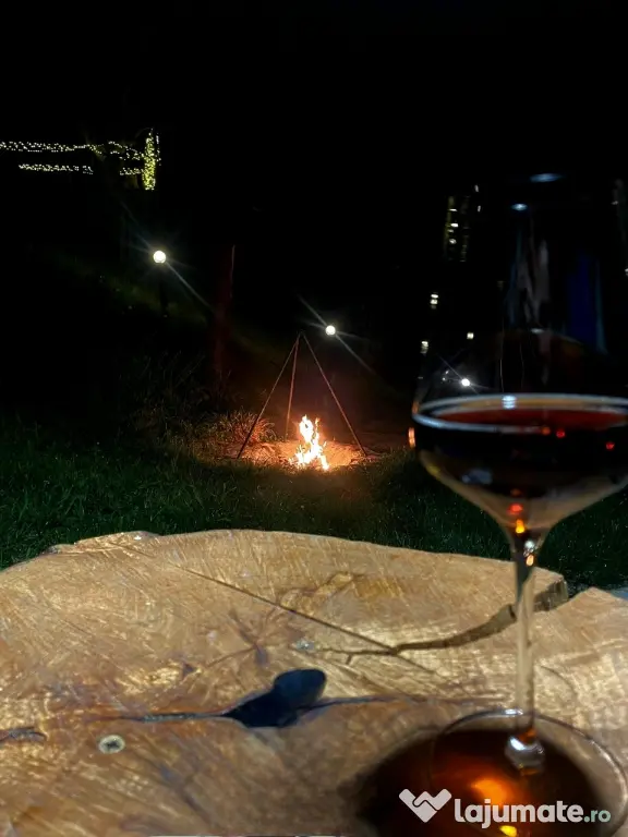 cabana de închiriat cu ciubar jacuzzi