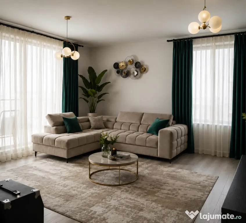 Apartament cu loc de parcare inclus mobilat premium