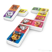 Domino, masini din metal cu Paw Patrula Catelusilor si figurina 