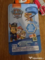 Domino, masini din metal cu Paw Patrula Catelusilor si figurina 