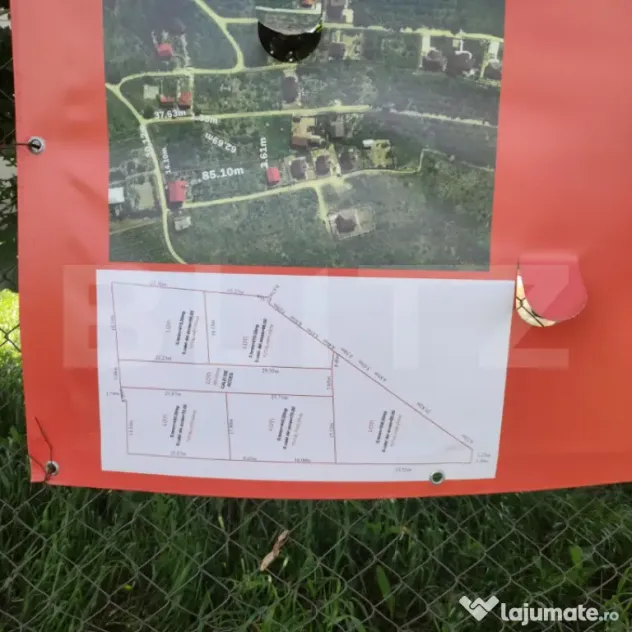 Teren de vânzare, 2638 mp, zona Barnova – Strada Sfintii