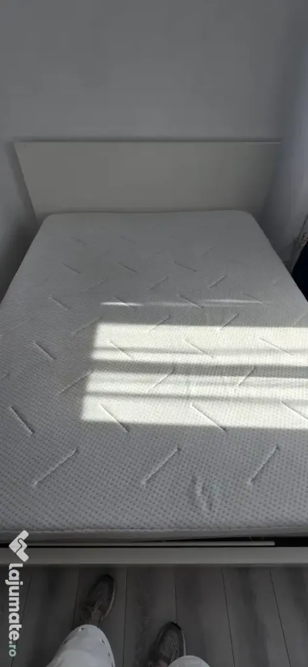 Pat Ikea 160x200 + saltea Jysk