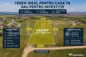 Teren intravilan 680mp, PUZ in lucru, toate utilitățile, D