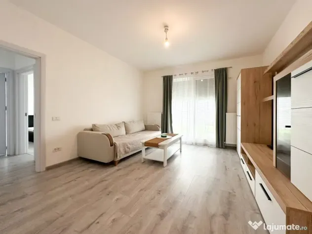 2 camere, curte privată 60 mp, centrala, bloc 2023