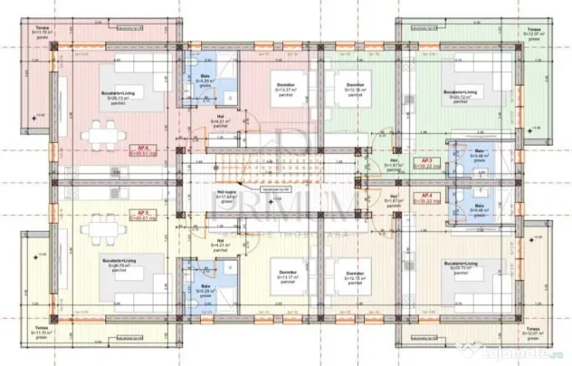 GIROC - 2 CAMERE - TERASA MARE - ZONA EXCELENTA - BLOC NOU
