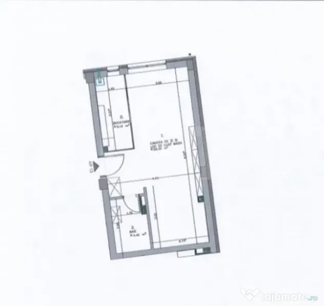 Studio premium cu nișă de dormit | 37,8 mp utili | Aproape