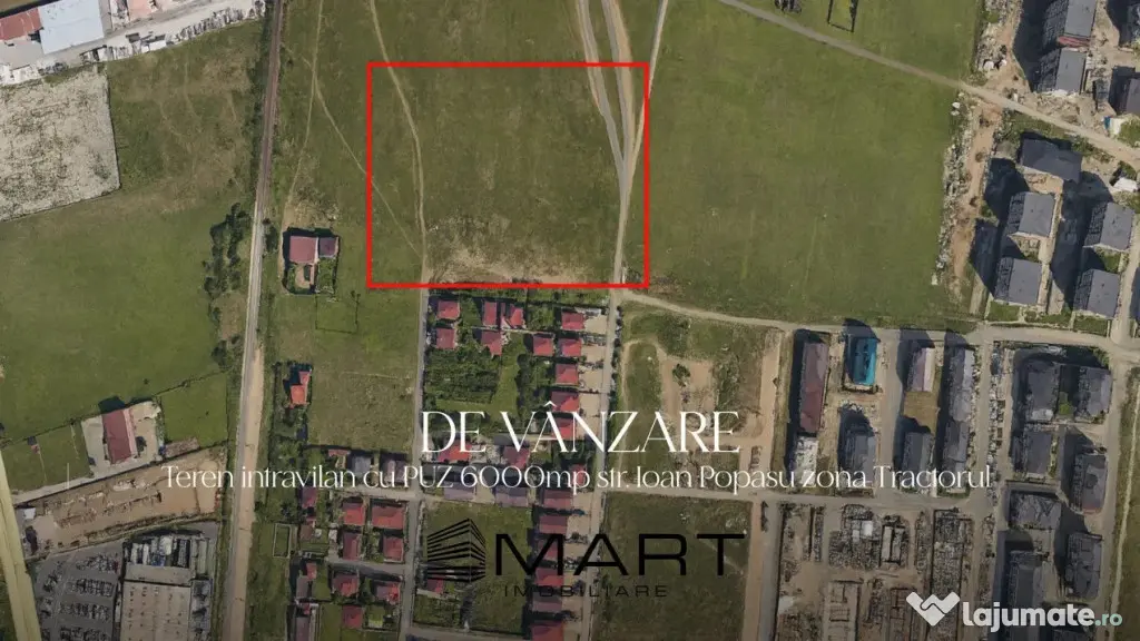 Teren intravilan 6000mp cu PUZ, P+2E zona Tractorul