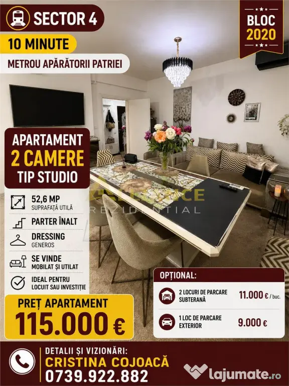 Sector 4 Metrou Aparatorii Patriei Apartament 2 Camere Mobil