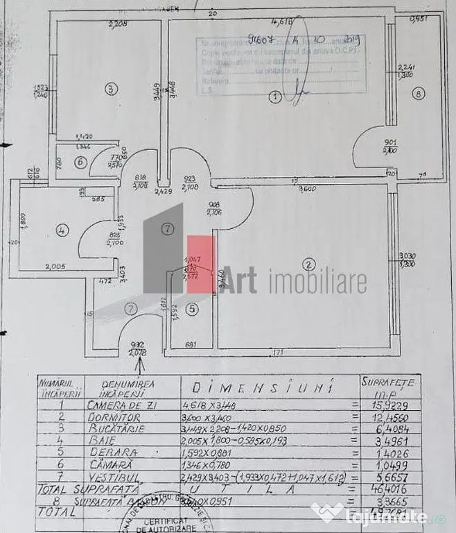 Aparteament 2 camere Drumul Taberei-mall Plaza România