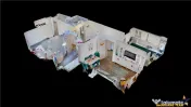 3D! Apartament 3 camere,mobilat,echipat, parcare privata,Kas 