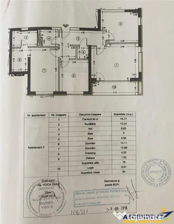 3D! Apartament 3 camere,mobilat,echipat, parcare privata,Kas