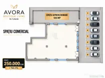 Spatiu Comercial stradal Tunari langa Cosmpolis Avora Boutiq