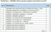 Pachet 3- mobilier divers pentru spatiu comercial-recreativ