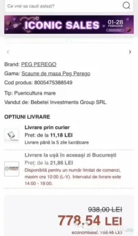 Scaun copi pentru mâncat 